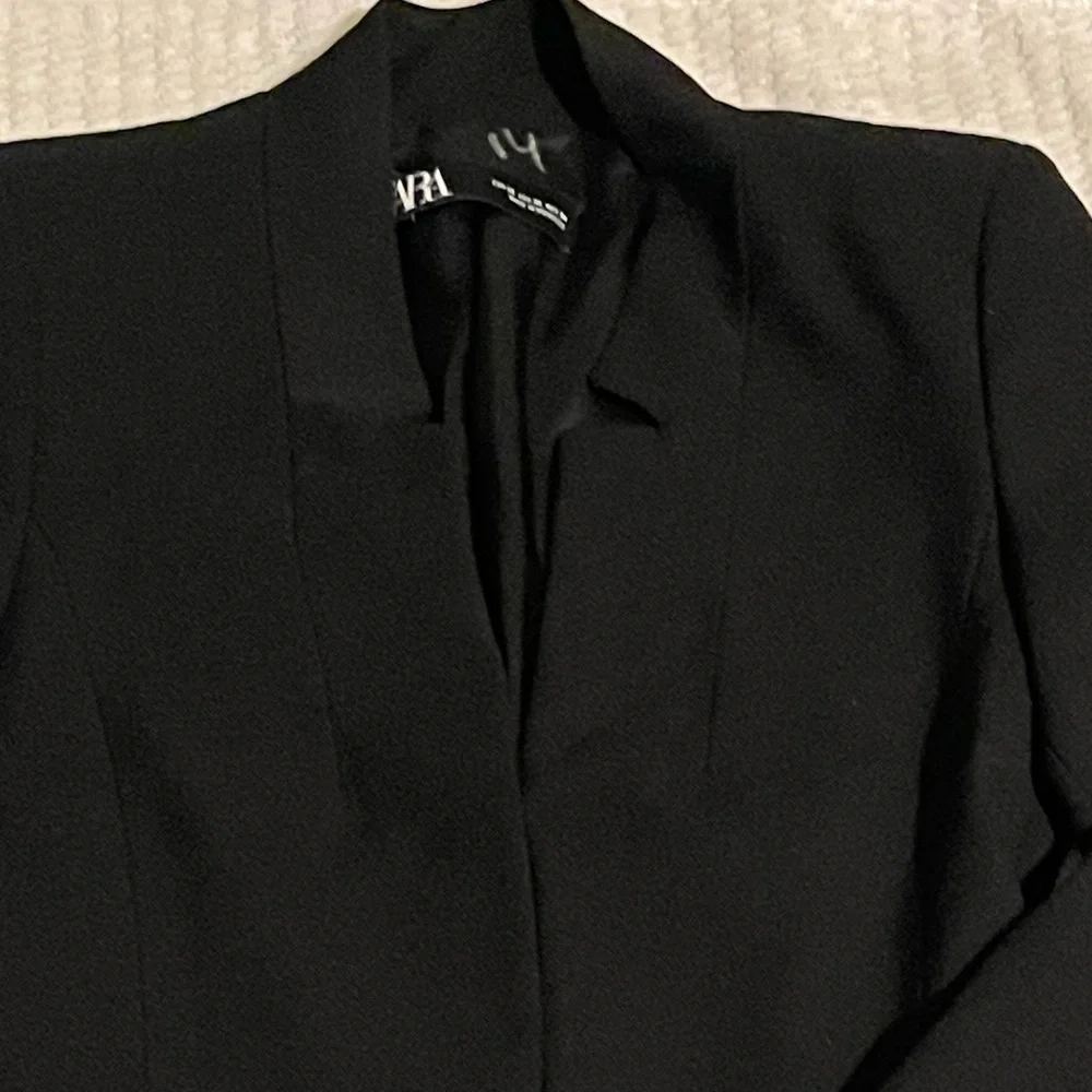 Zara Black Women's Coat Sz XS - Picture 2 of 5
